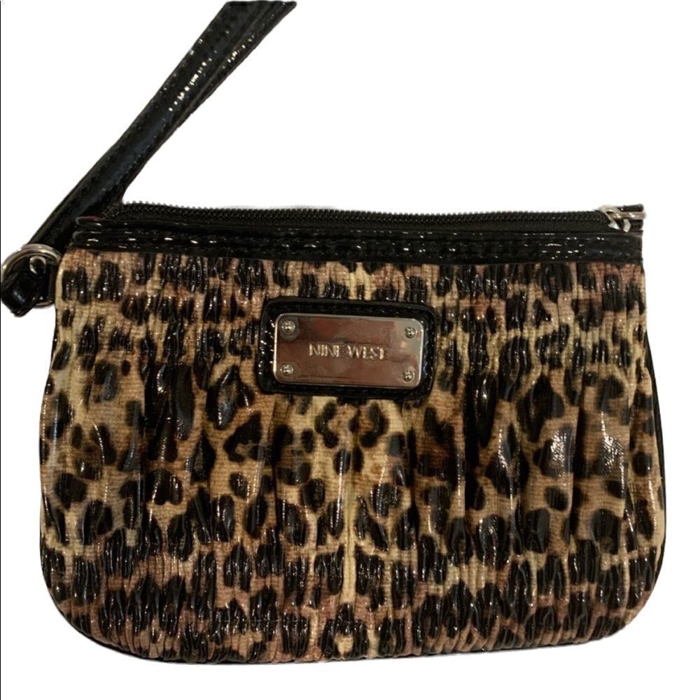 Nine West Leopard Wristlet NWOT